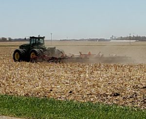 Planting soybeans with vertical pass tillage