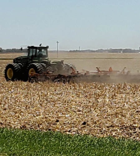 Using vertical tillage to plant soybeans