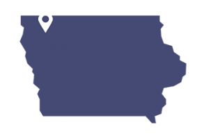 O'Brien County Iowa on Map