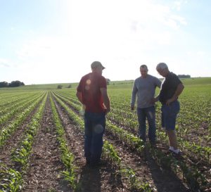 Farmers at Iowa Field Day Event