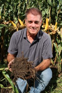 Iowa Farmer Recker Holding Soil